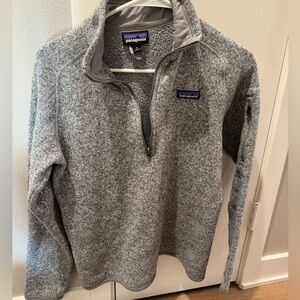 Patagonia Men's Heather Gray Quarter-Zip Fleece Pullover